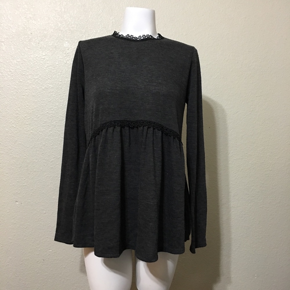 Orange Creek Lace Trim Top